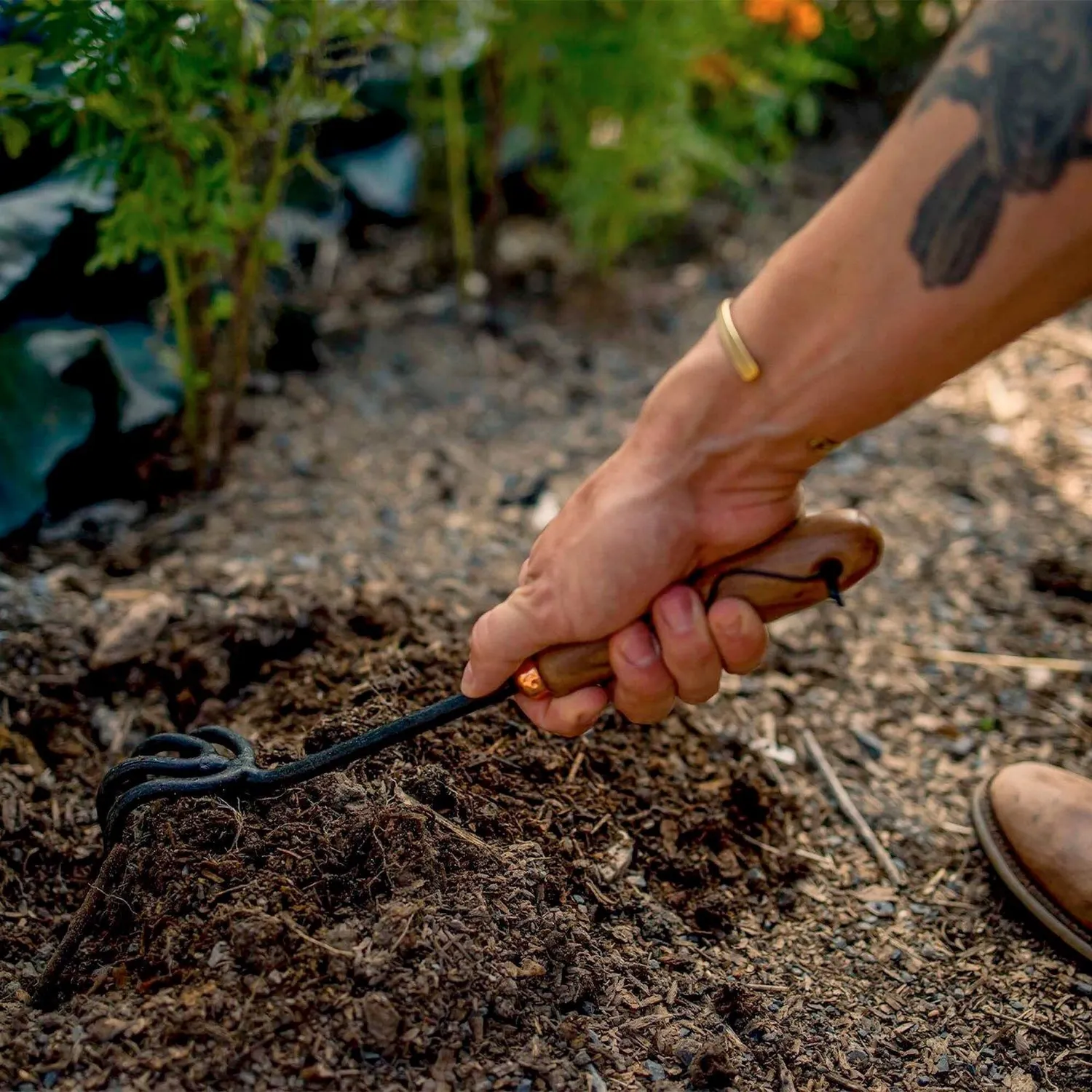 Bare Bones Backyard Gardener tuingereedschap 3-delig rvs