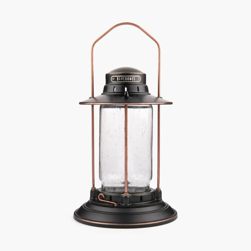 Bare Bones Hurricane Lantern lantaarn staal glas