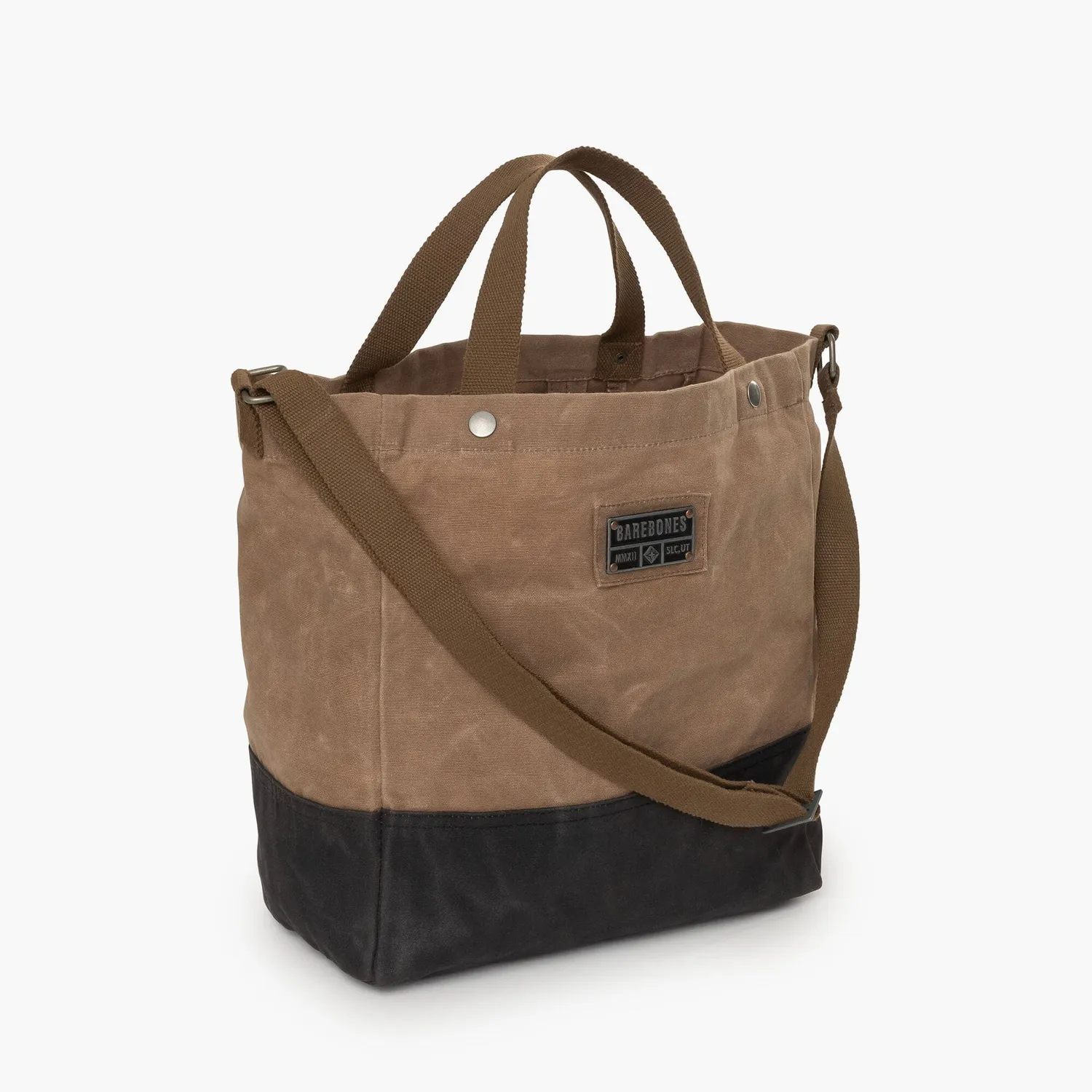 Bare Bones Living Neelum 40L Giant Tote draagtas khaki wax