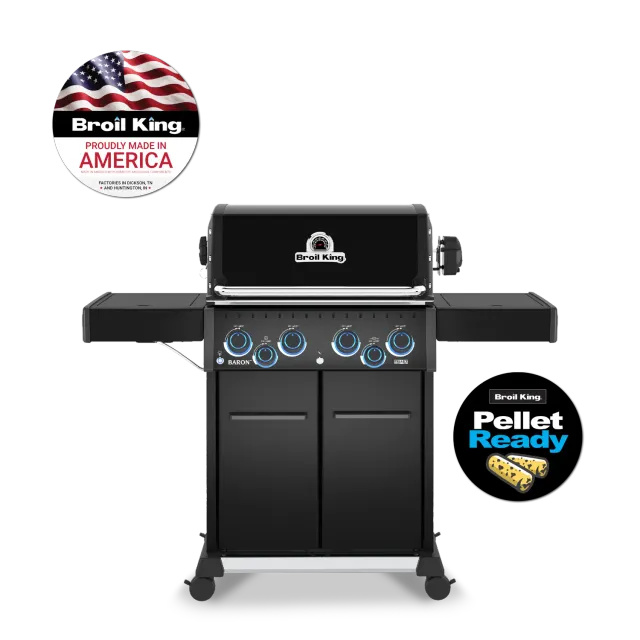 Broil King Baron 490 Pro Shadow gasbarbecue 4-brander propaan