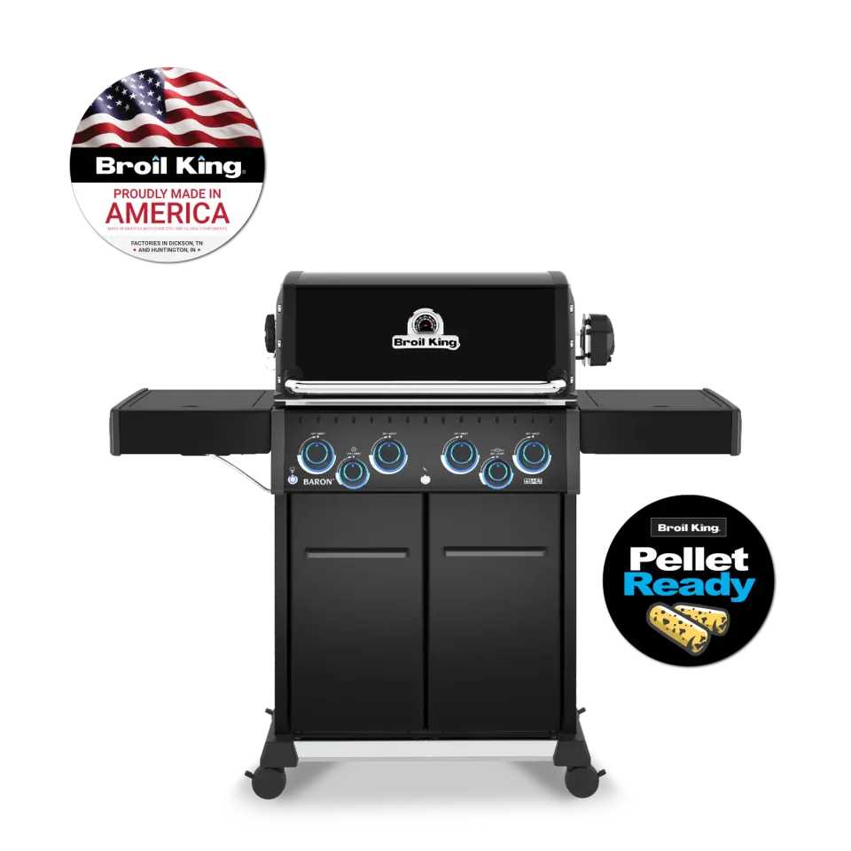 Broil King Baron 490 Pro Shadow gasbarbecue 4-brander propaan