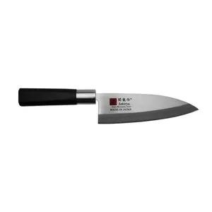 Konro Deba mes 15 cm rvs zwart ABS voor vis