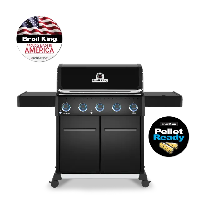 Broil King Baron 520 Pro Shadow gasbarbecue propaan 5-branders