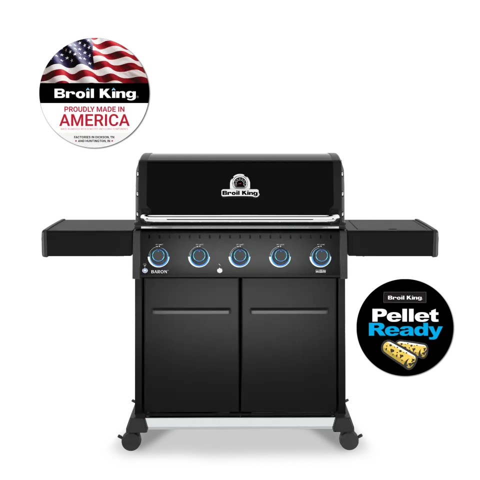 Broil King Baron 520 Pro Shadow gasbarbecue propaan 5-branders
