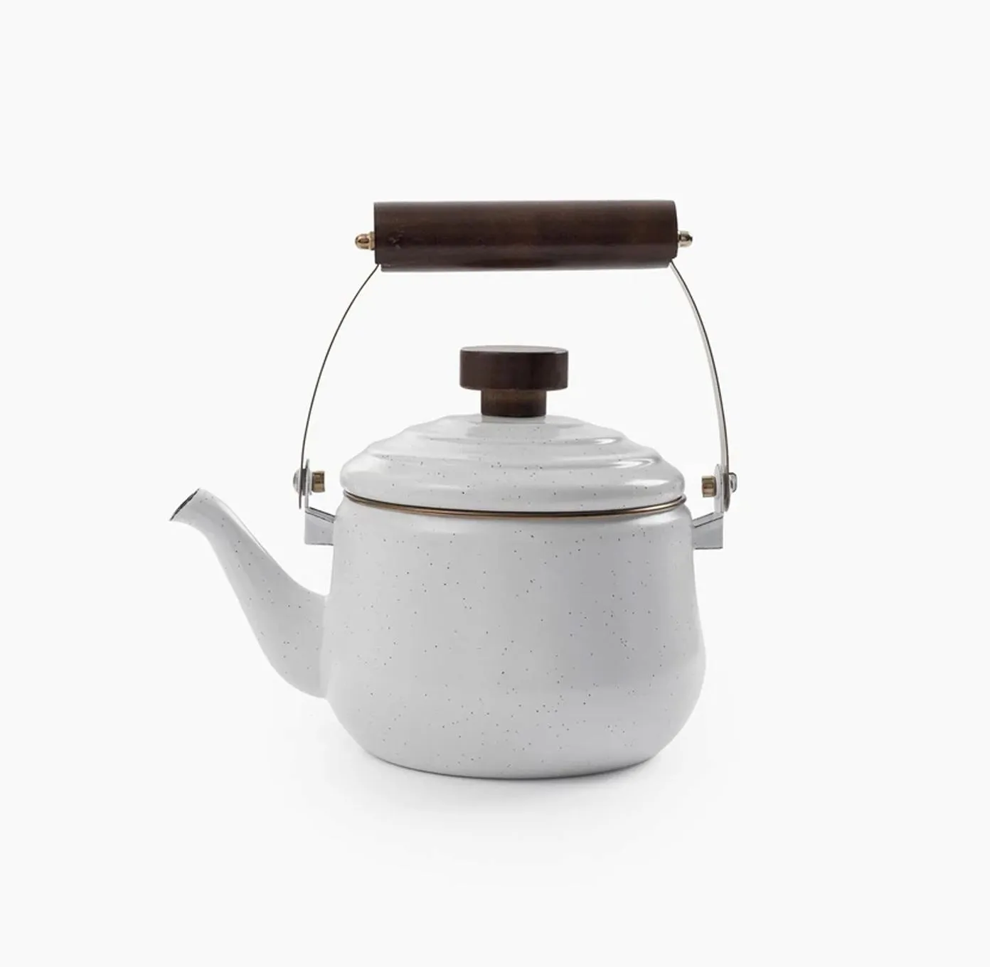 Barebones Enamel Teapot fluitketel Charcoal emaille