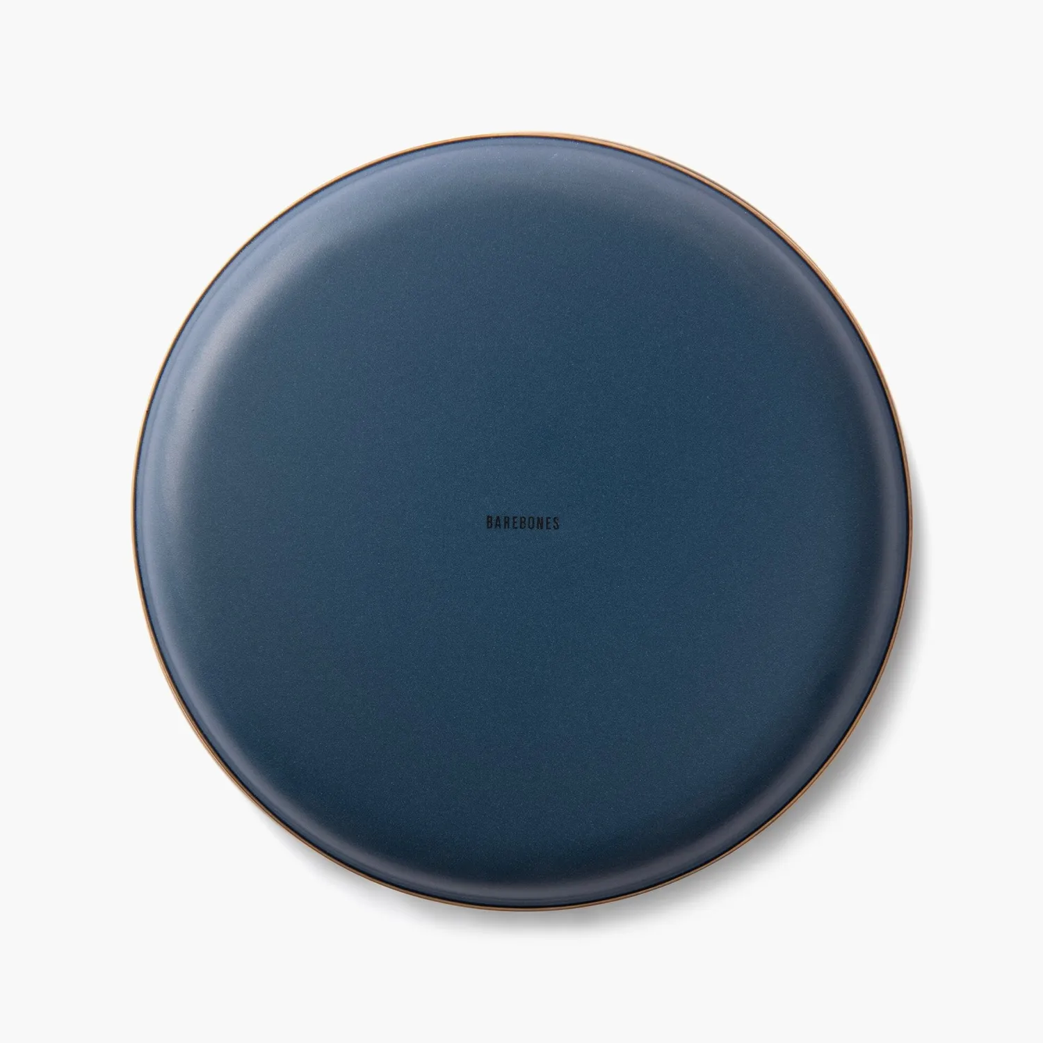 Bare Bones Enamel 2-Tone Deep Plate borden Indigo Blue 2 stuks