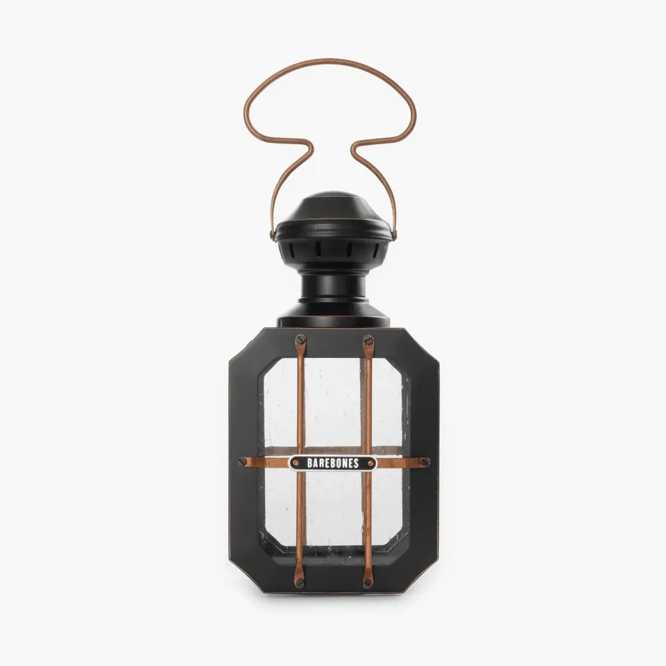 Bare Bones Box Candle Lantern kaarslantaarn zwart staal