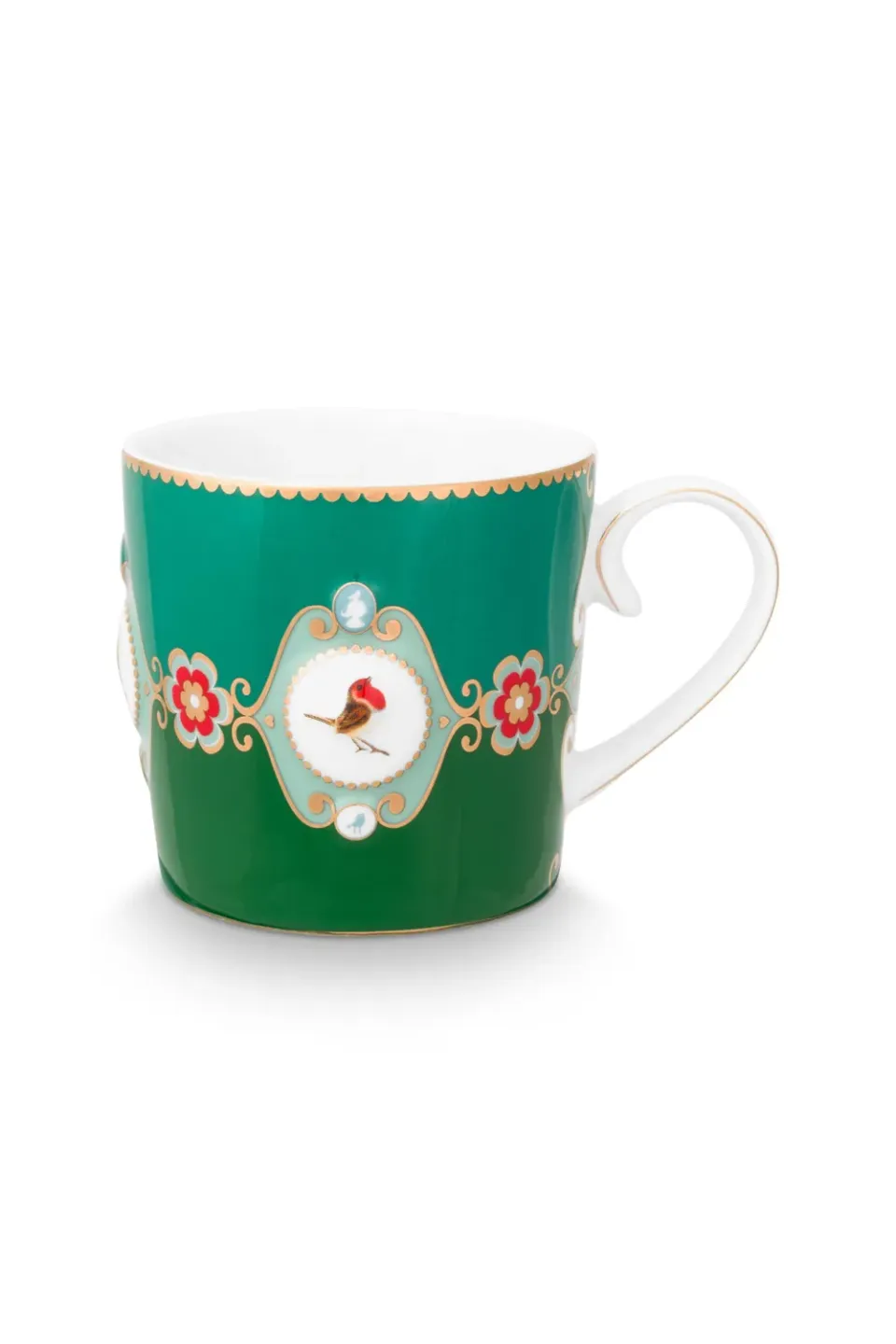 Love Birds Love Medallion mok 150ml groen