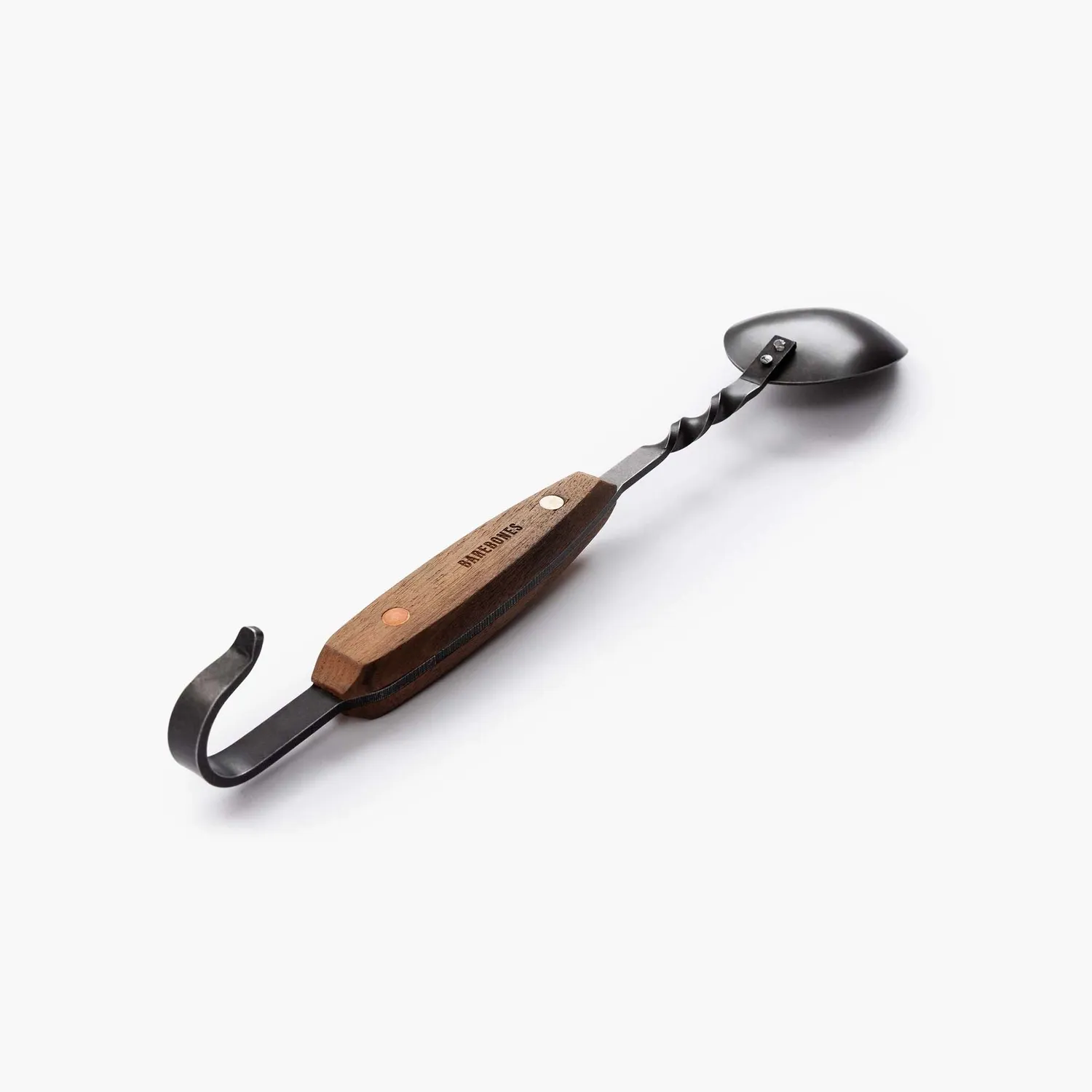 Bare Bones Living Cowboy Grill Chef Spoon bbq-lepel walnoot