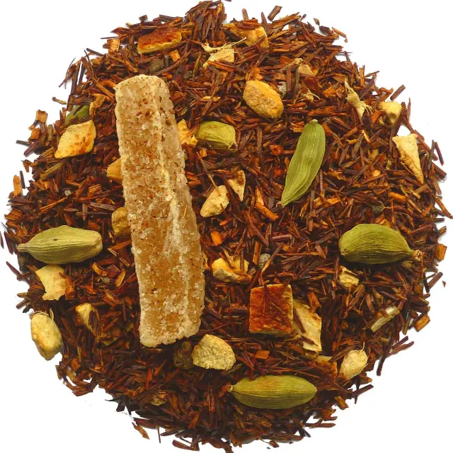 Sartons Rooibos Chai Gember-Sinaasappel thee 100 gram cafeïnevrij