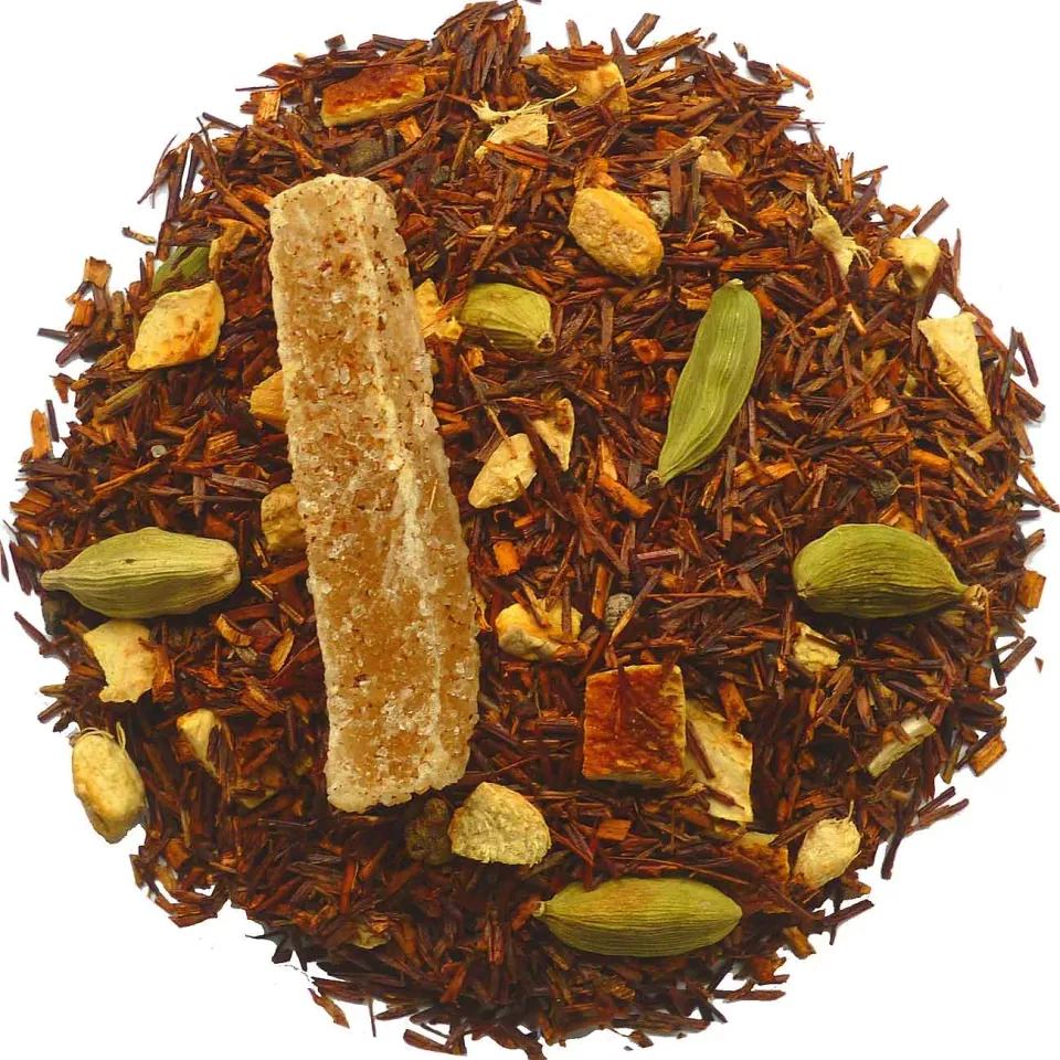 Sartons Rooibos Chai Gember-Sinaasappel thee 100 gram cafeïnevrij