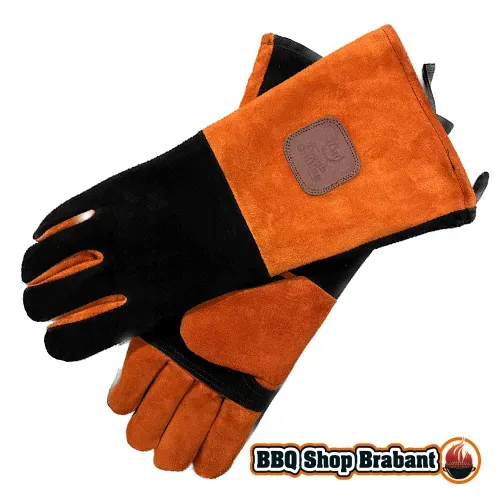 Sartons barbecue handschoenen leer hittebestendig
