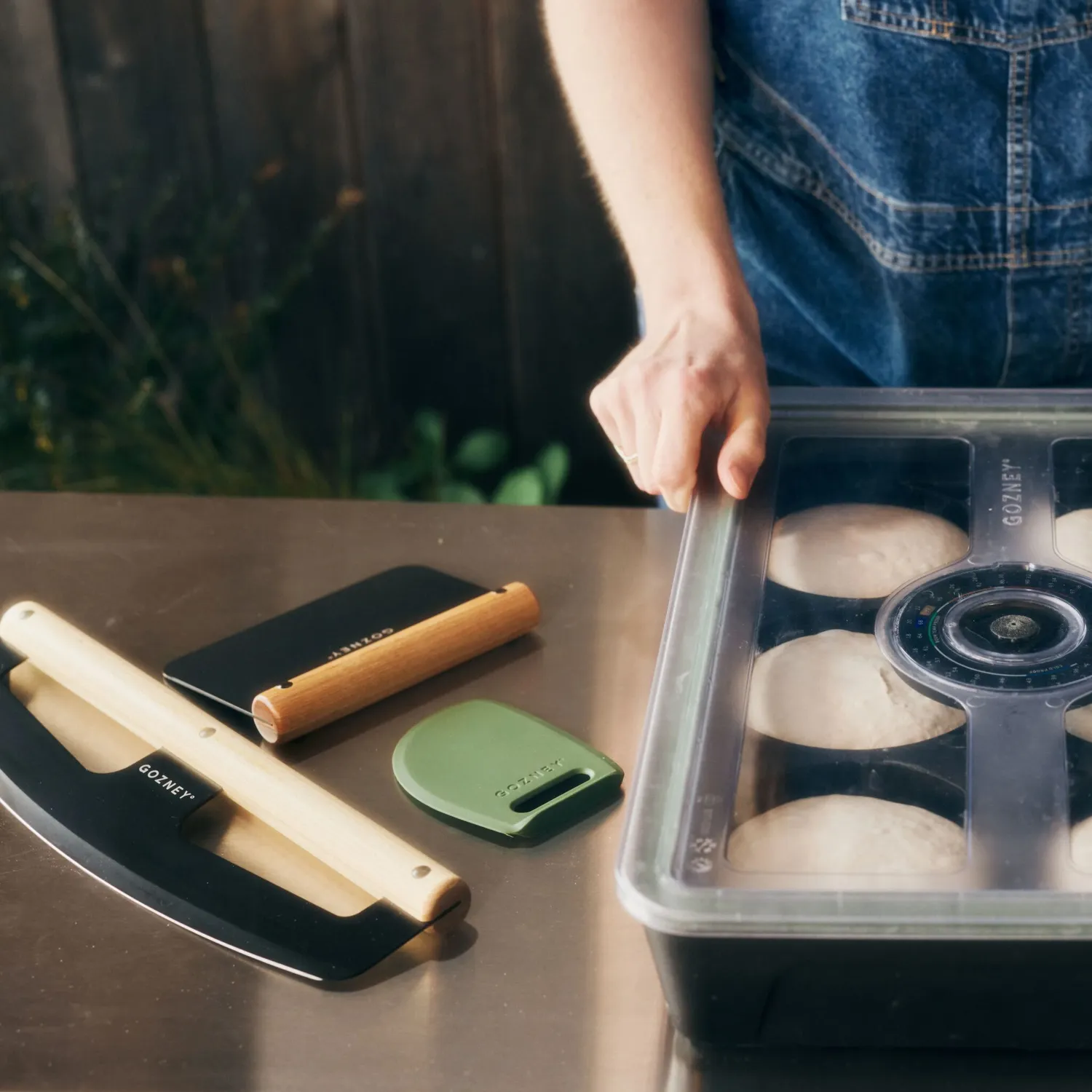 Gozney Dough Tools pizzaset deegbak 4-delig