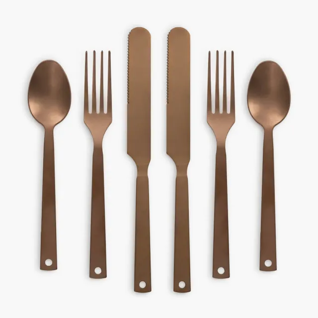 Bare Bones Living Flatware Set bestekset koper voor camping