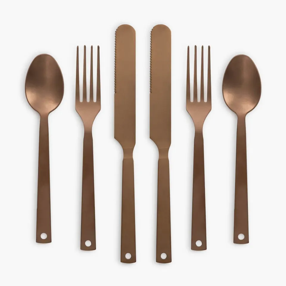 Bare Bones Living Flatware Set bestekset koper voor camping