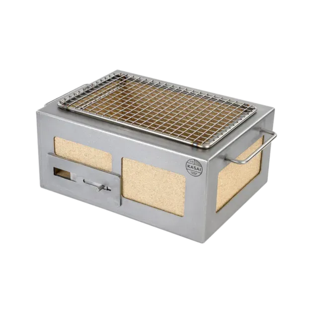Nano Kasai Konro Grill houtskool 2-3 personen rvs frame