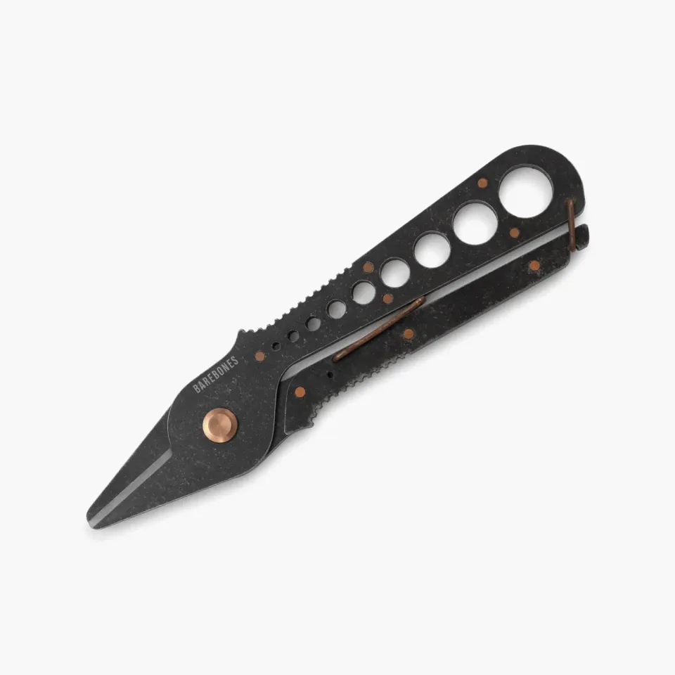 Bare Bones Living Herb Harvest and Strip Tool kruidenschaar Tumbled Black 2-in-1