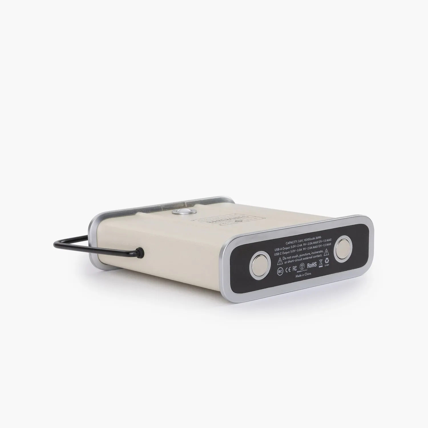 Bare Bones Living Power Bank 10000 mAh powerbank zwart