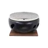 Konro grill rond 20 cm houtskool tafelgrill compleet