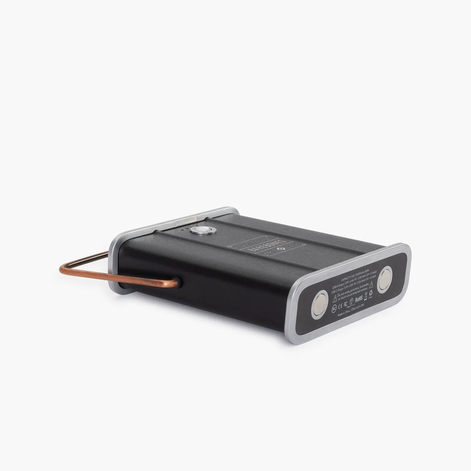 Bare Bones Living Power Bank 10000 mAh powerbank zwart