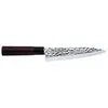 Konro Gyuto 18 cm koksmes gehamerd zwart roestvrij