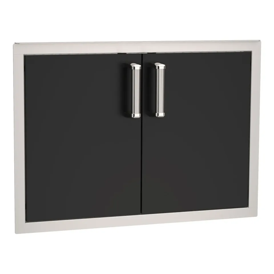 Fire Magic Echelon Diamond Black dubbele deur zwart