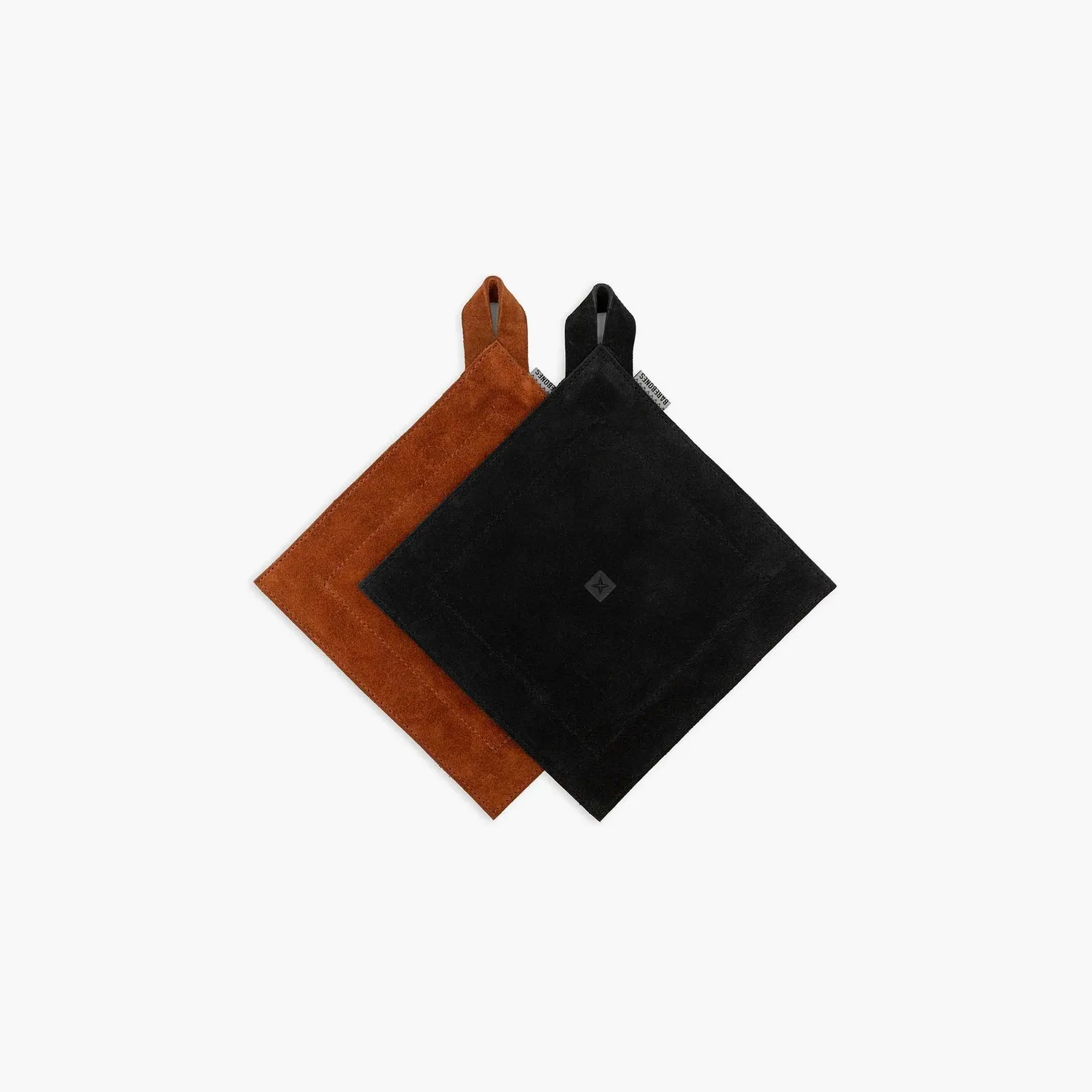 Barebones Suede Leather pannenlap zwart hittebestendig