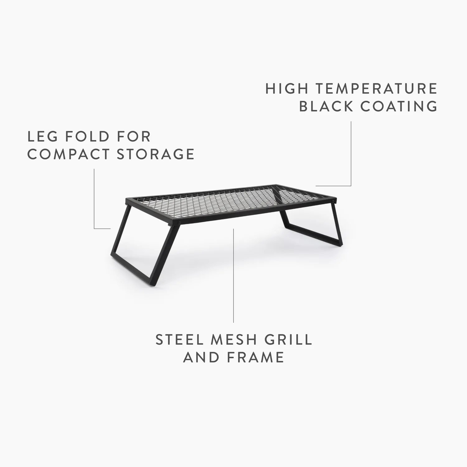 Bare Bones Living Heavy Duty Grill Grate grillrooster rechthoekig