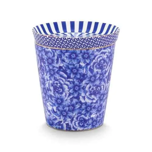 Royal Strips Flowers mok met theetip 230 ml porselein