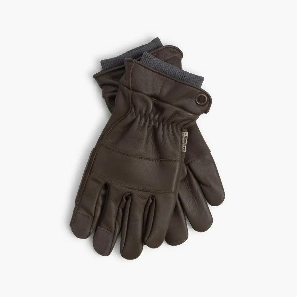 Barebones Kunar werkhandschoenen leer natural