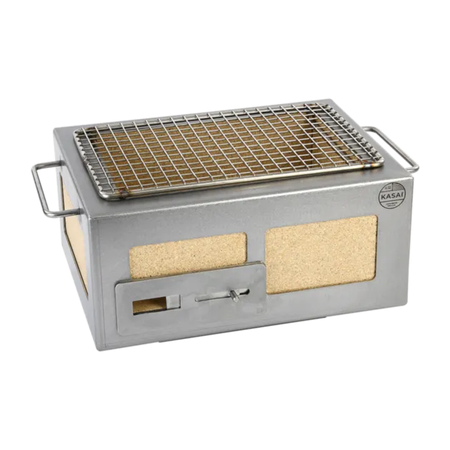 Nano Kasai Konro Grill houtskool 2-3 personen rvs frame
