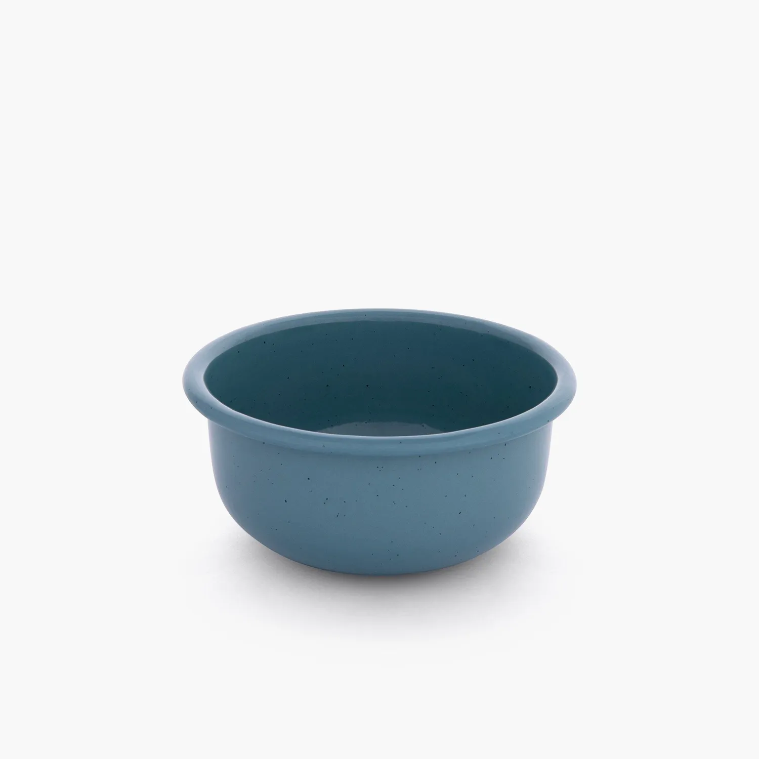 Bare Bones Living Rolled Enamelware Side Bowl emaille kommen Smoky Blue