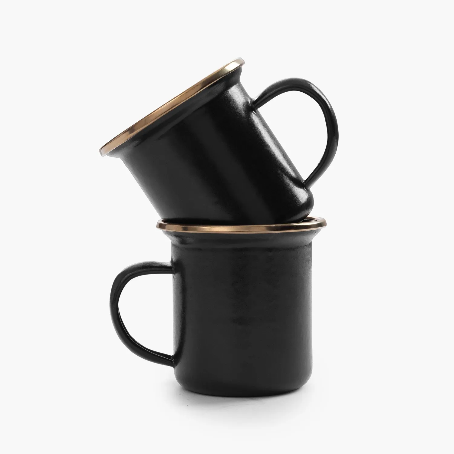 Bare Bones Living Enamel espressokopjes set 2-delig
