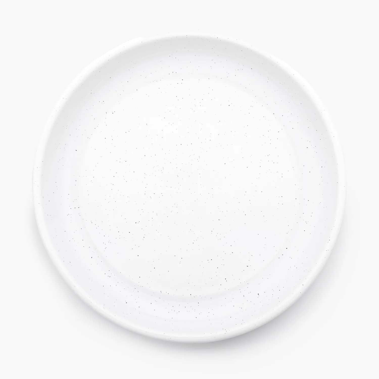 Bare Bones Living Rolled Enamelware Plate bordenset emaille Soft White