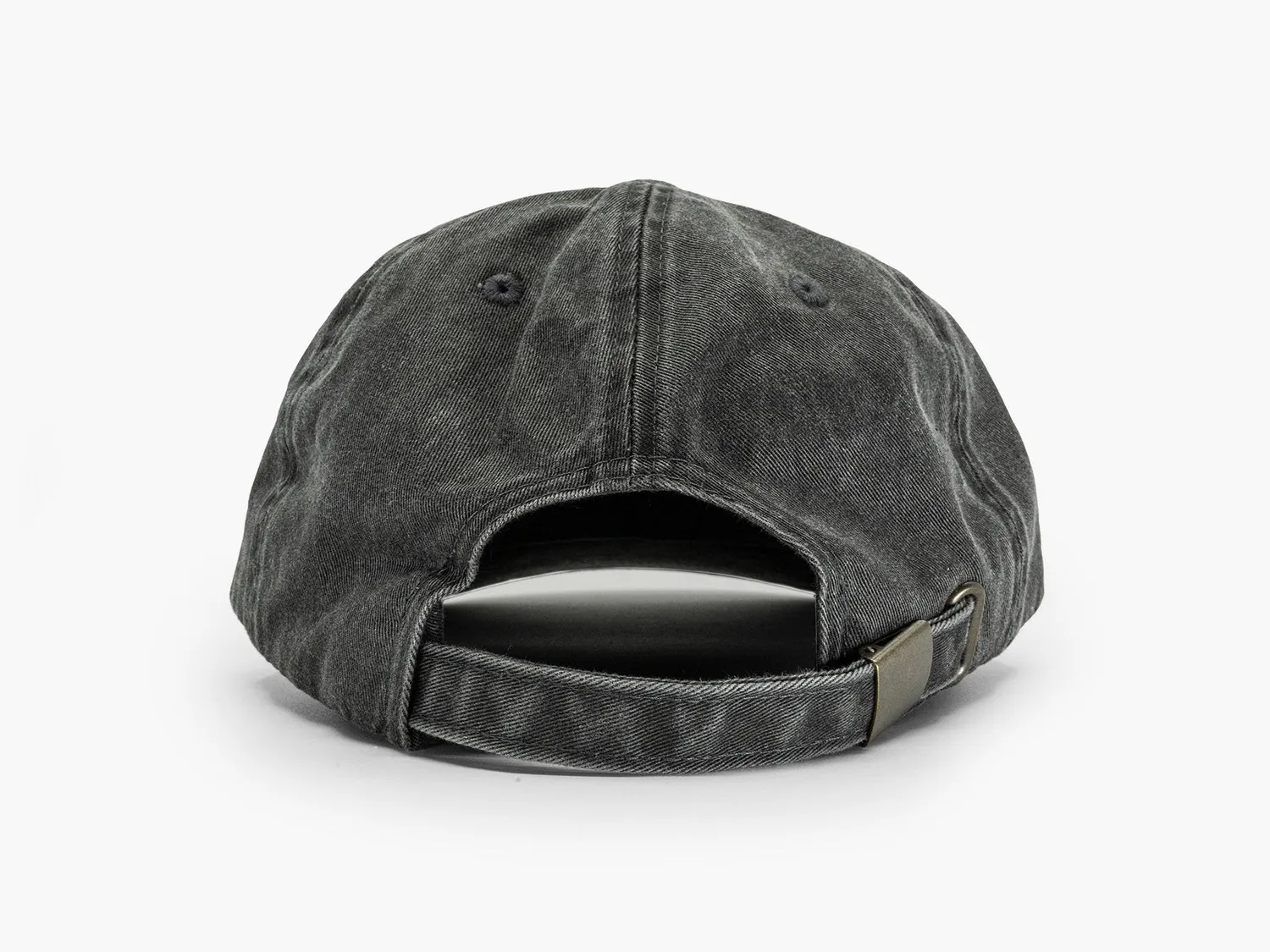 Bare Bones Dad Hat Pet Black Wash katoen verstelbaar
