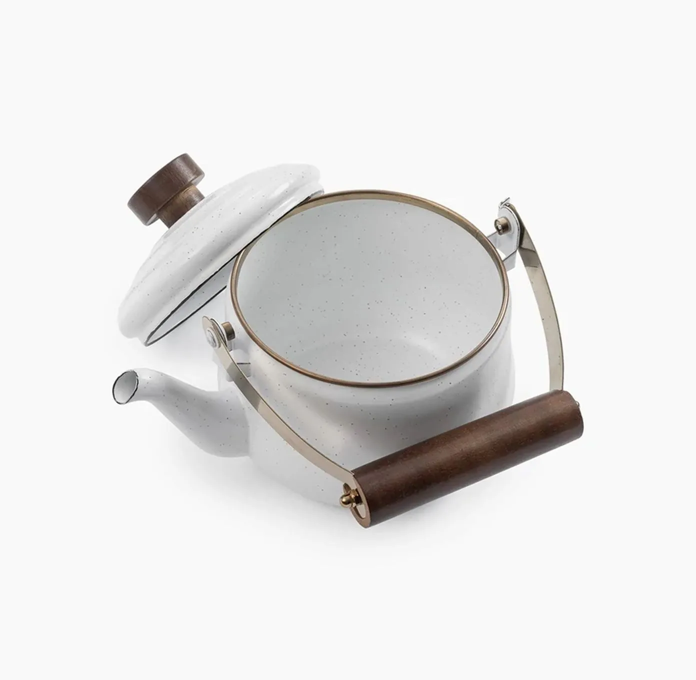 Barebones Enamel Teapot fluitketel Charcoal emaille