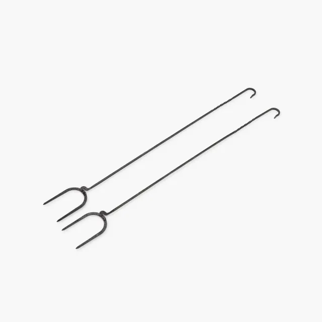 Bare Bones Cowboy Grill Roasting Sticks braadspies set van 2