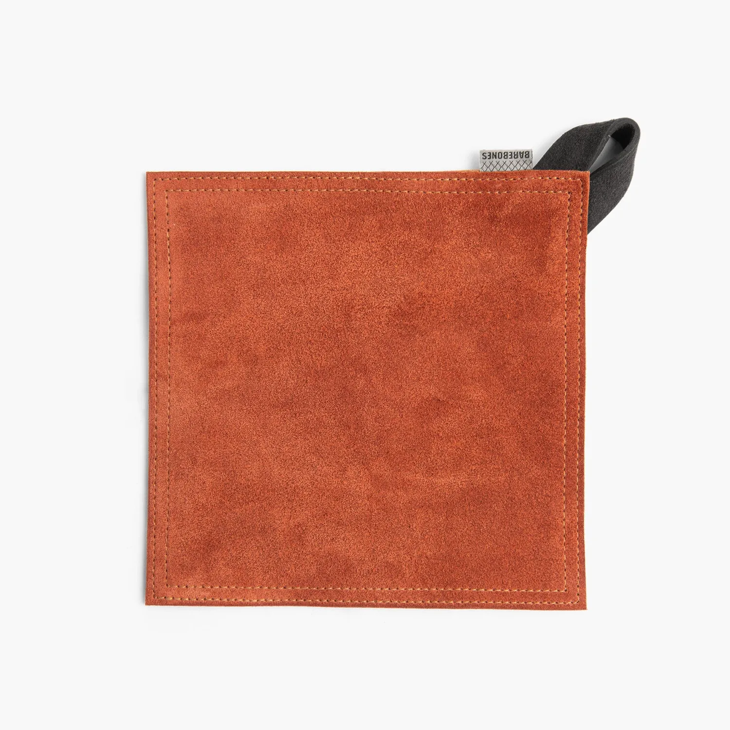 Bare Bones Suede Hot Pad pannenlappen Terracotta Tan leer