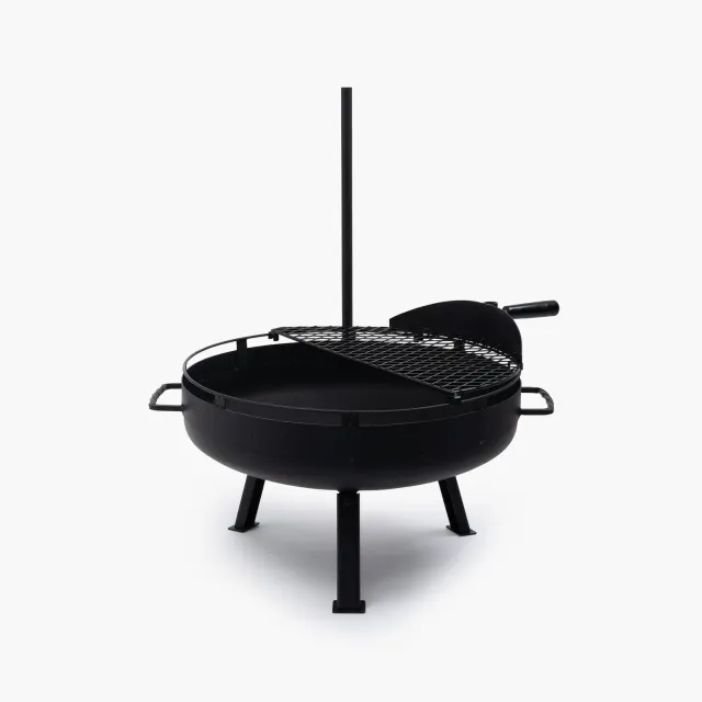 Barebones Cowboy Fire Pit Grill 23 inch houtskool