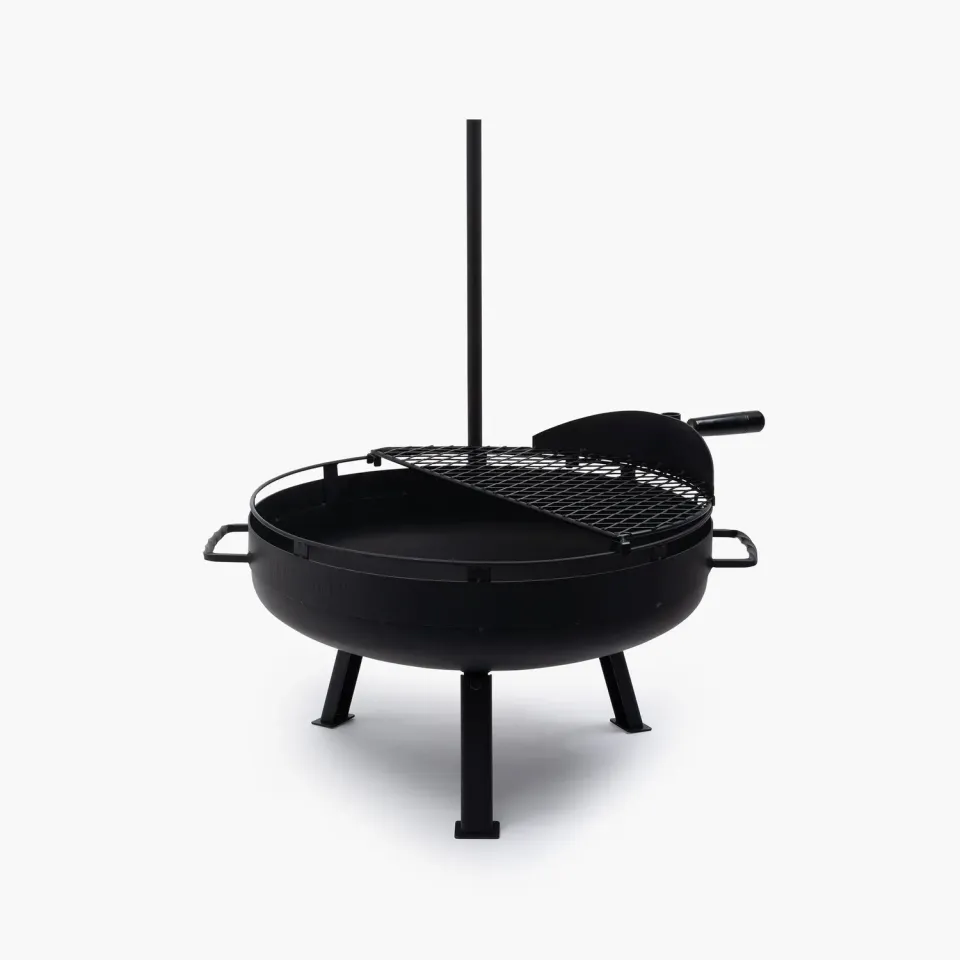 Barebones Cowboy Fire Pit Grill 23 inch houtskool