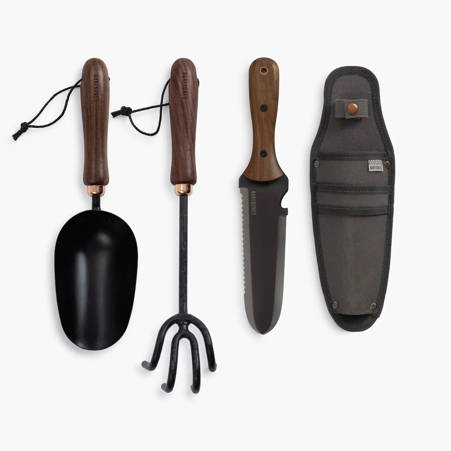 Bare Bones Backyard Gardener tuingereedschap 3-delig rvs
