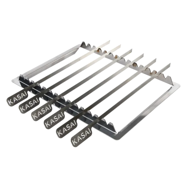 Kasai Konro spiesenrek rvs met 6 spiesen