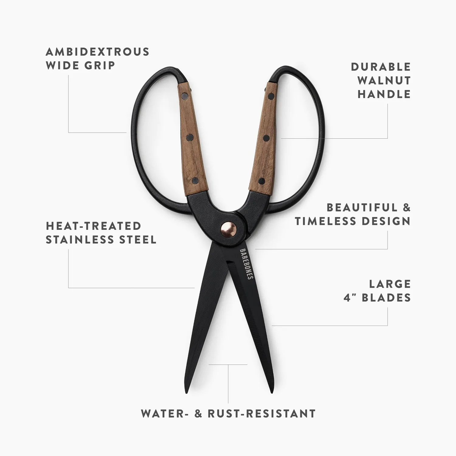 Bare Bones Living Garden Scissors tuinschaar Large