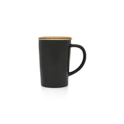 Sartons zwarte theemok met theefilter
