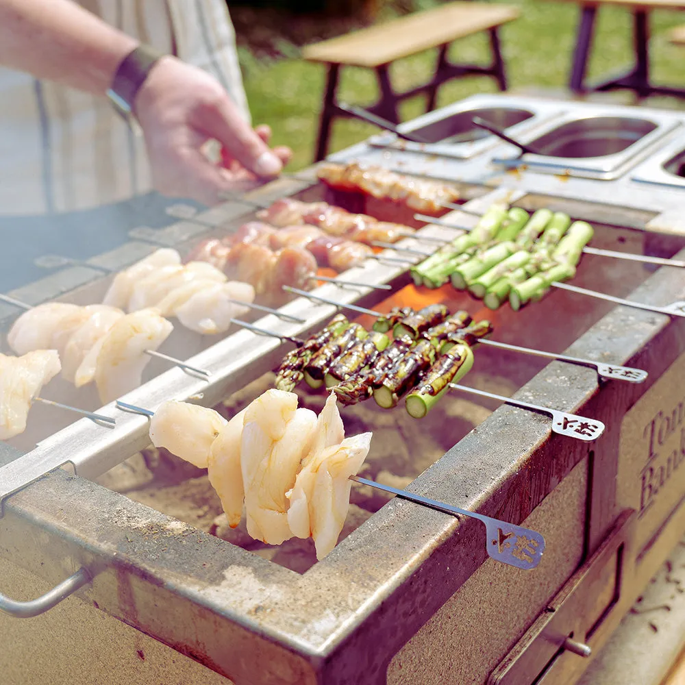 Kasai Grill Hibachi Skewers spiesen 6 stuks rvs