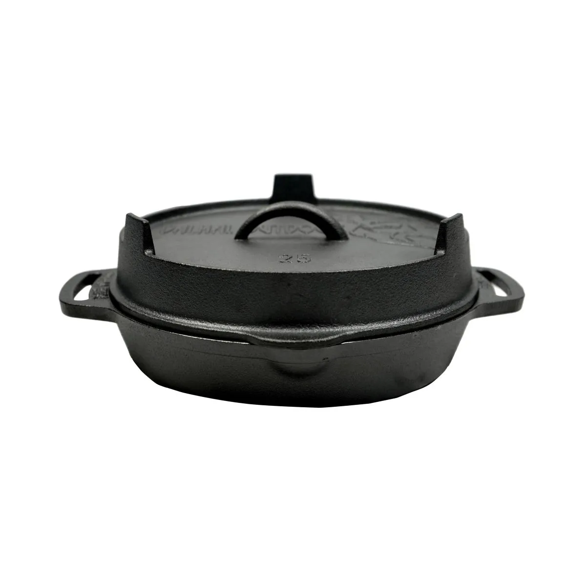 Sartons Grill Skillet 30 cm gietijzeren deksel
