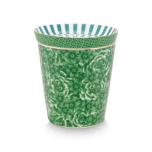Royal Strips Flowers mok met theetip 230 ml porselein