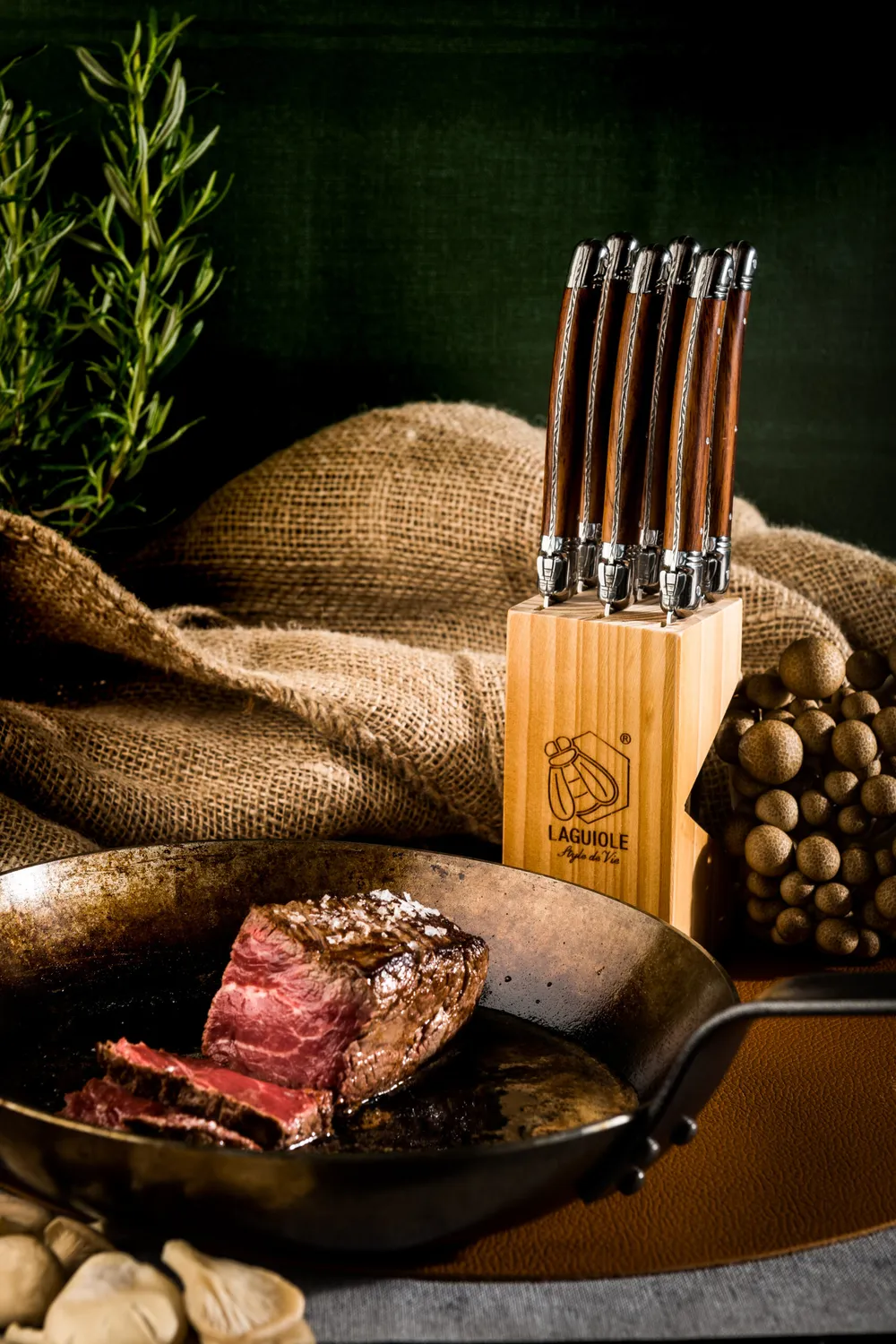 Sartons Premium Line Steakmessen Wood 1.8 mm hout