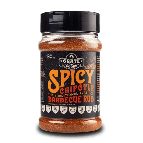 Grate Goods Spicy Chipotle Barbecue Rub 180 gr pittig