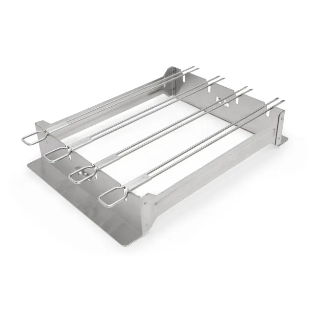 Broil King smal kebabrek met 4 spiesen rvs